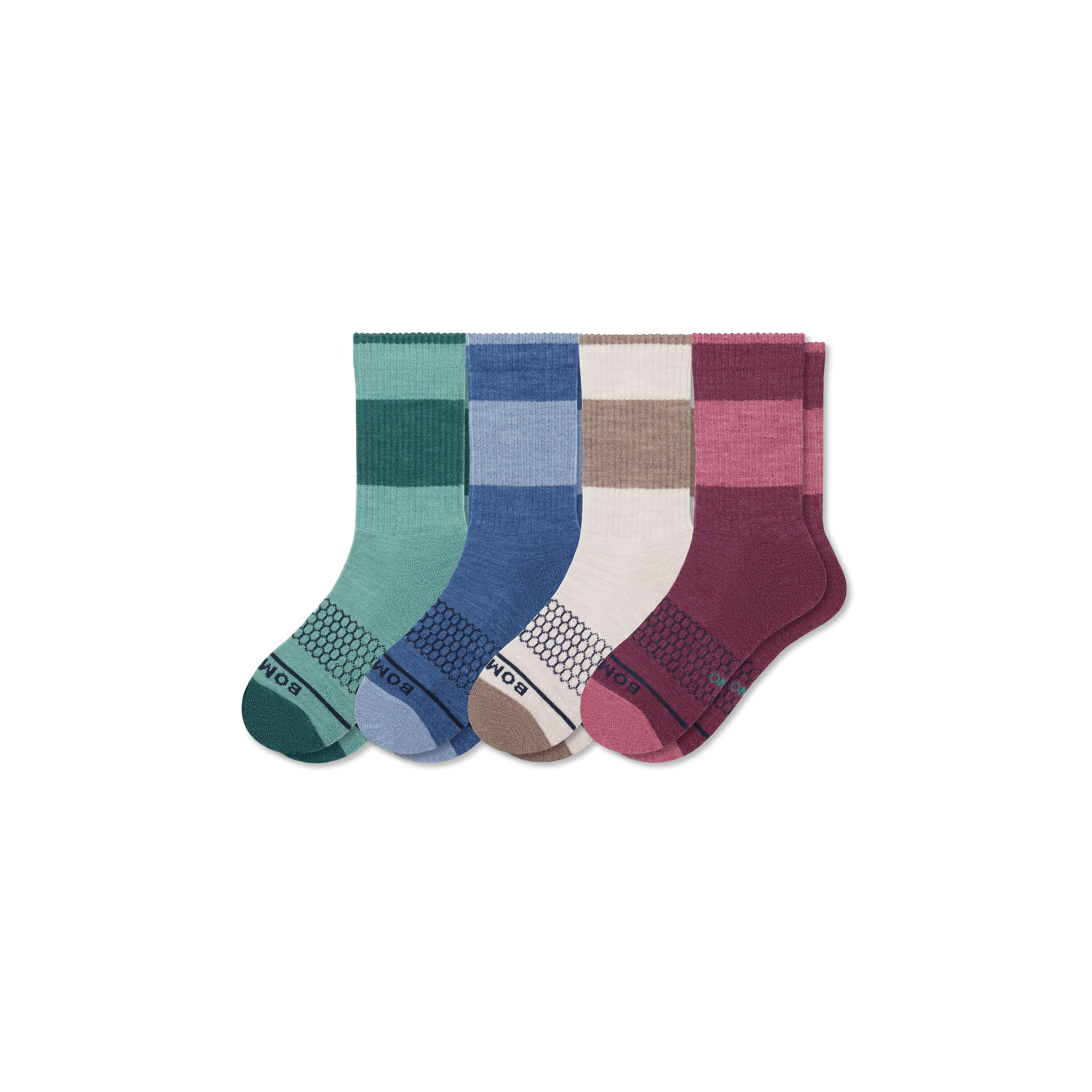 Youth Merino Wool Blend Calf Sock 4-Pack
