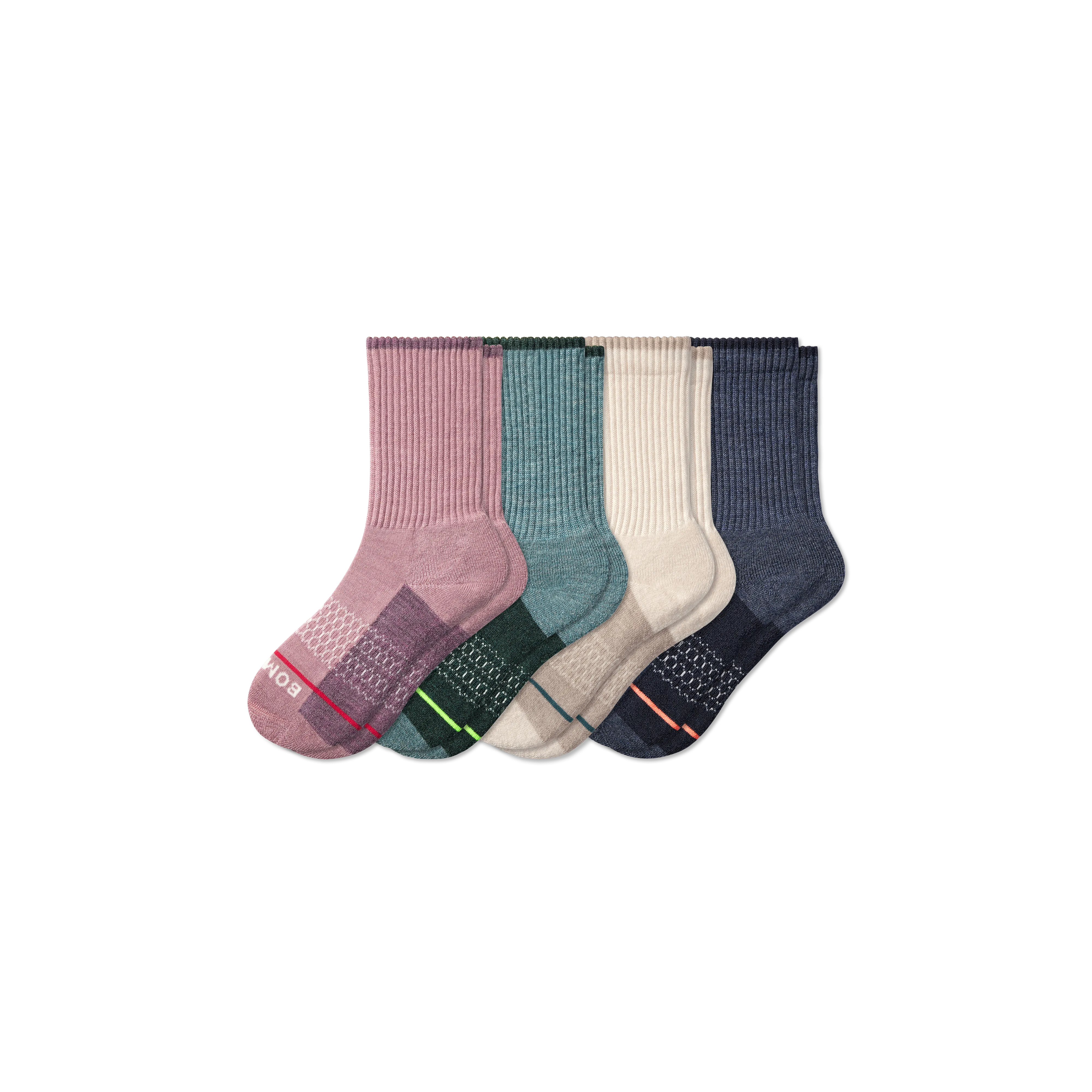 Youth Merino Wool Blend Calf Sock 4-Pack
