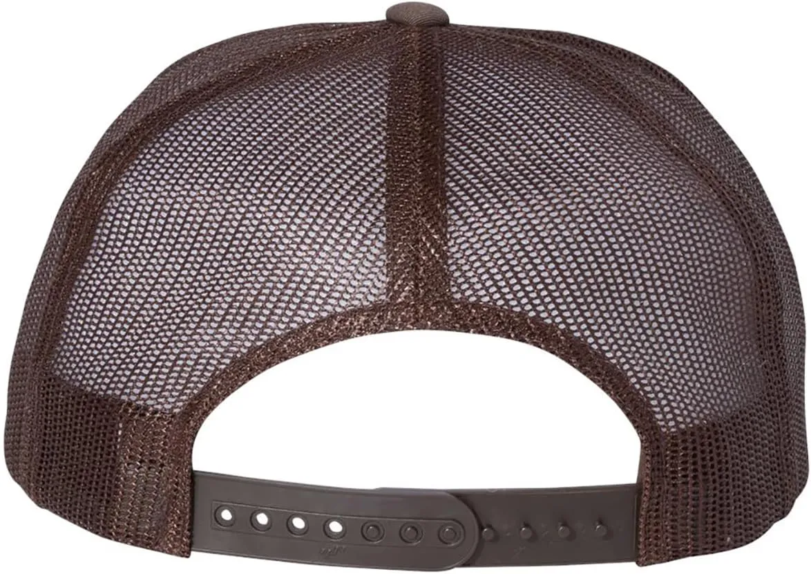 Yupoong YP Classics 6006 High Profile Flat Visor Snapback Trucker Hat - Blank, Bulk Caps
